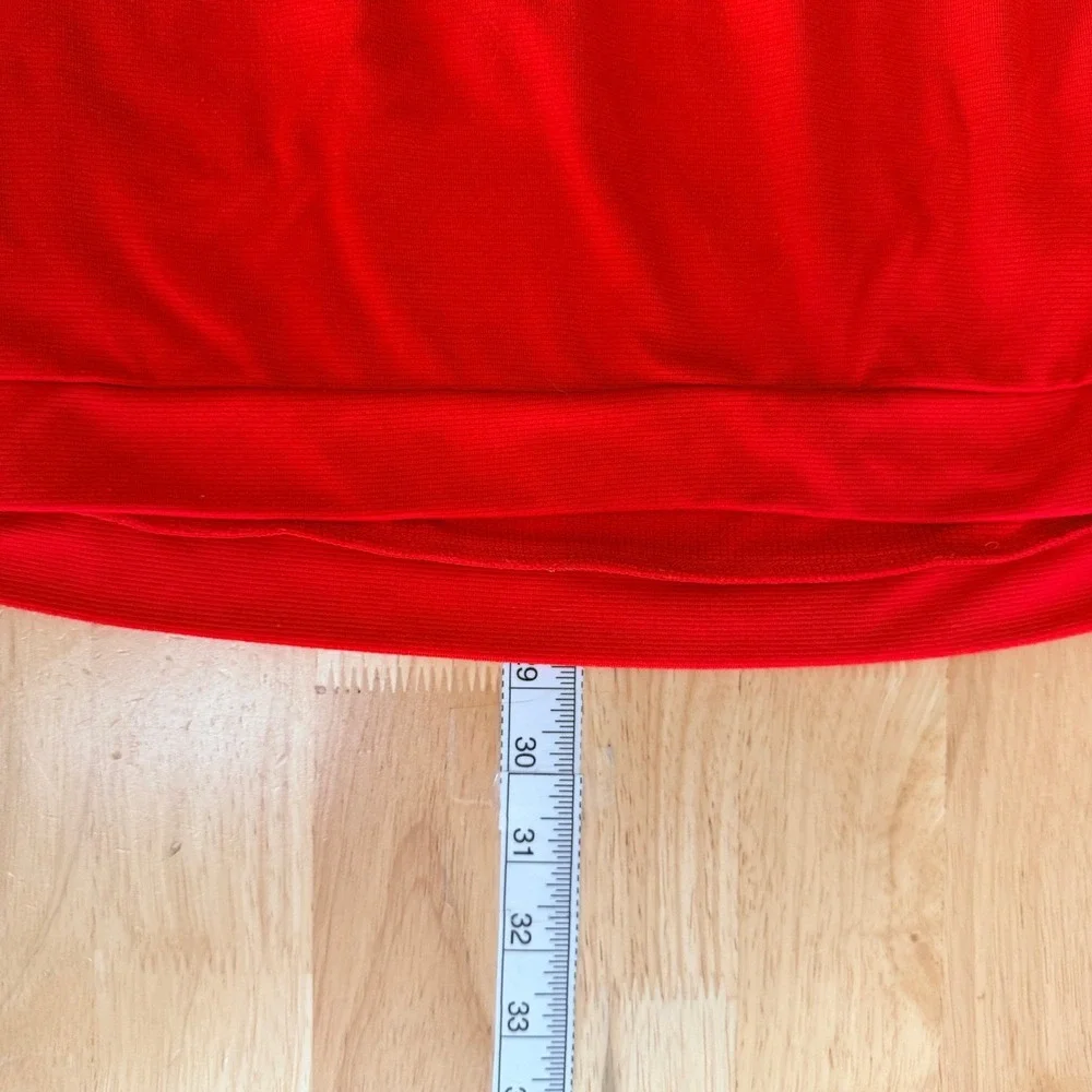 Adidas Mens‎ 1/4 Zip Golf Pullover Red Textured Activewear Sweatshirt L